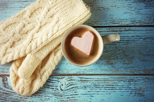 Taza de café con malvavisco — Foto de Stock