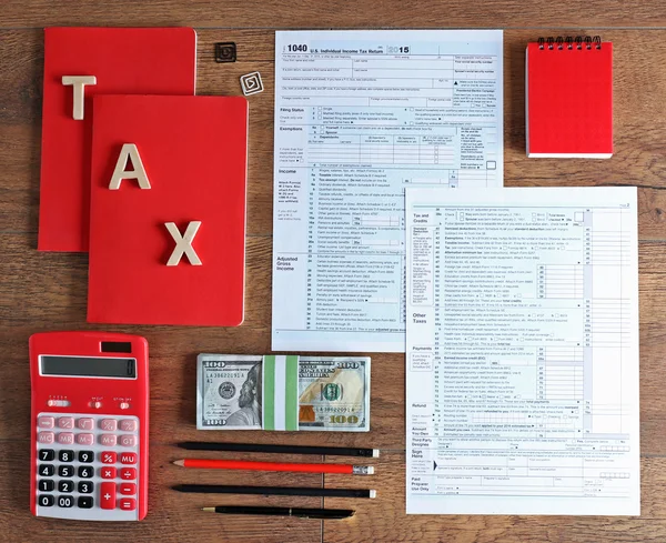 Individual income tax return — Stock Photo, Image