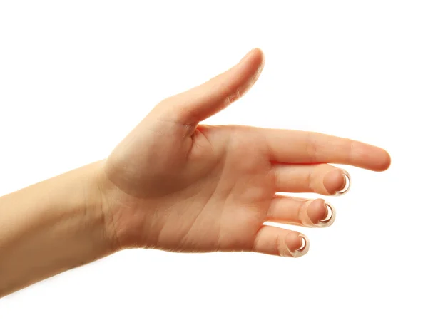 Female hand isolated — Stock Photo, Image