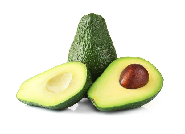 Fresh avocado isolated on white — Stock Photo, Image