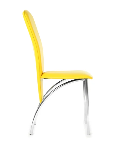 Chaise jaune isolée — Photo