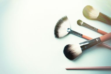 Profesyonel makyaj fırçası koleksiyonu