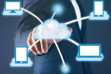 Adam iterek dokunmatik bulut 