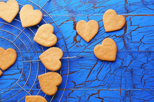 Biscotti a forma di cuore — Foto Stock