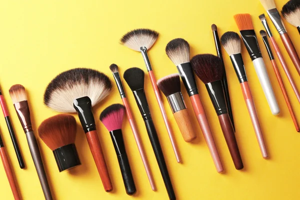 Collection of professional makeup brushes — Stock Photo, Image