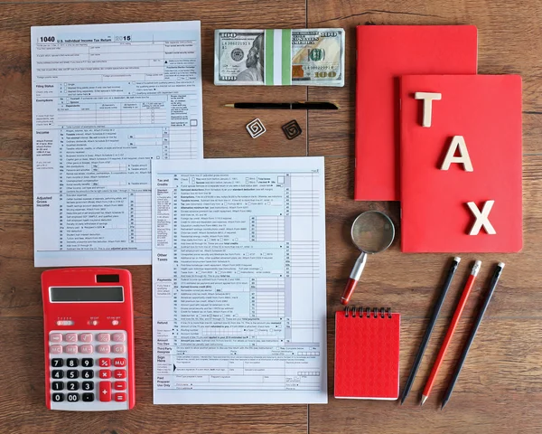 Declaración individual del impuesto sobre la renta —  Fotos de Stock
