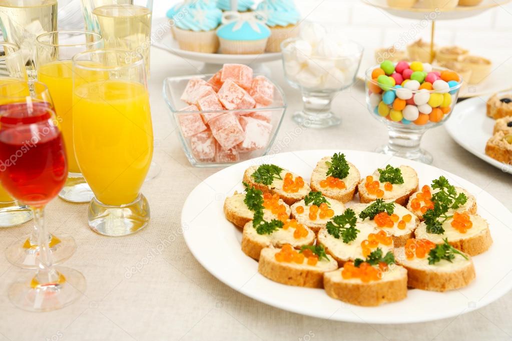 Set of cold snacks Stock Photo by ©belchonock 109734756