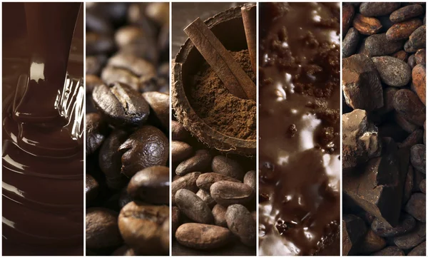 Kaffe, tema collage — Stockfoto