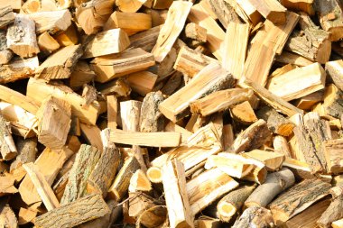 Firewood background - chopped firewood clipart