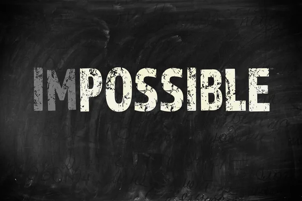 Palabra imposible transformada en posible — Foto de Stock