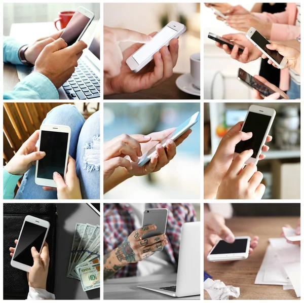People Smapt Phones Mobile Technology Concept — Stock Photo, Image