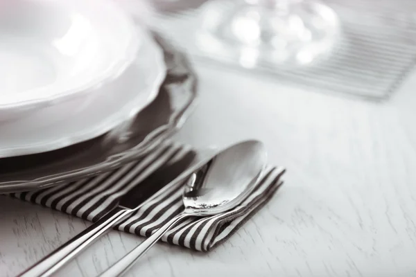 Served table in restaurant — Stock Photo, Image