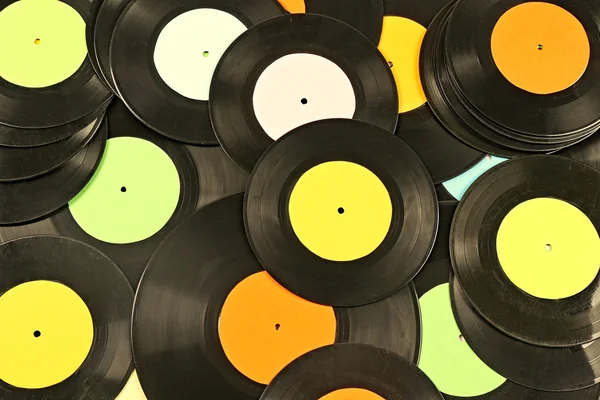 vinil kayıtlar yakın çekim