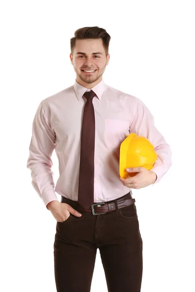 Jeune ingénieur en construction masculine — Photo