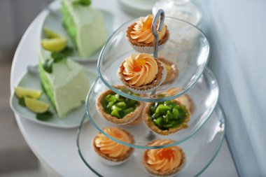 Lezzetli tatlılar stand