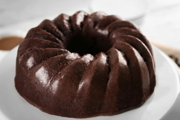 Delicious chocolate cake — Stock Photo, Image