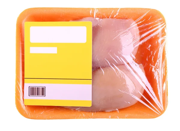 Упакованные куски мяса — стоковое фото