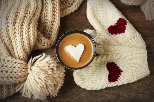 마시멜로와 커피 한 잔 — 스톡 사진