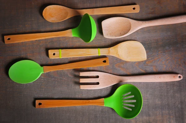 Set of wooden utensils — Stock Photo, Image