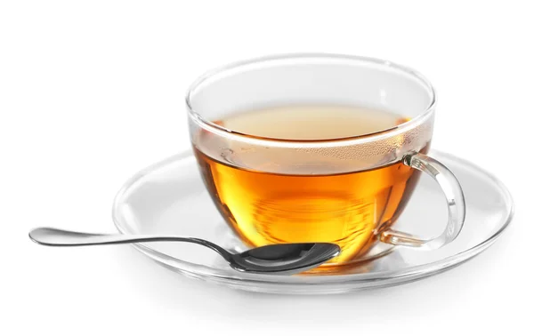 Šálek čaje izolovaný na bílém — Stock fotografie