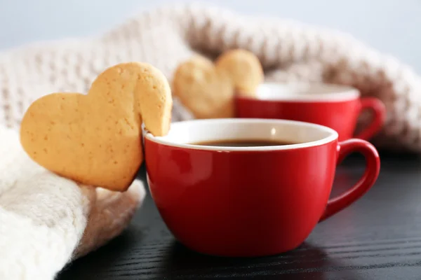 Tasse de café sur table en bois — Photo