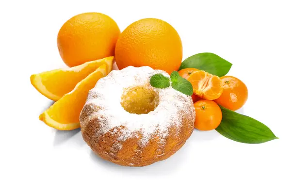 Lahodné citrusů dort — Stock fotografie