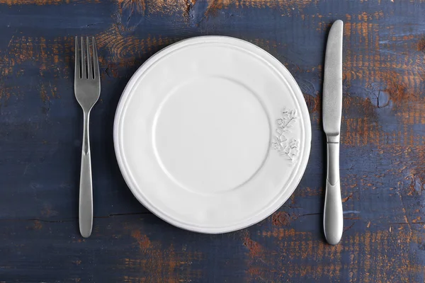 Set of dinnerware on table — Stock Photo, Image