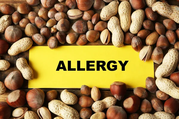 Concepto de alergia alimentaria — Foto de Stock