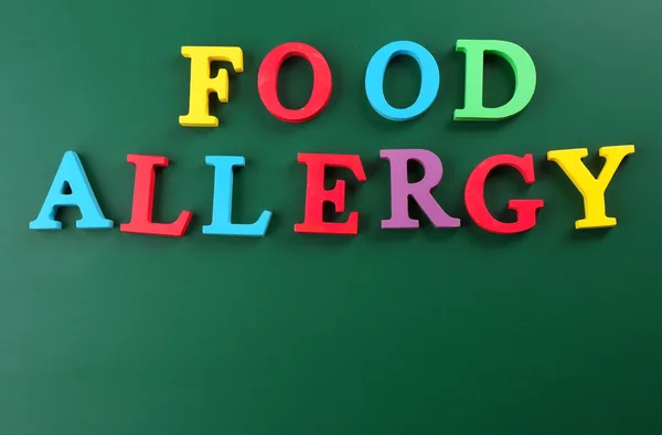 Подписать FOOD ALLERGY — стоковое фото