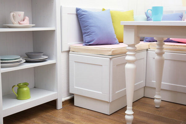 Kitchen nook in interior