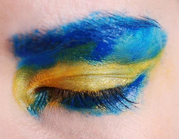 Maquillage des yeux haute couture — Photo