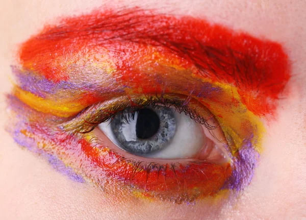 Maquillage des yeux haute couture — Photo