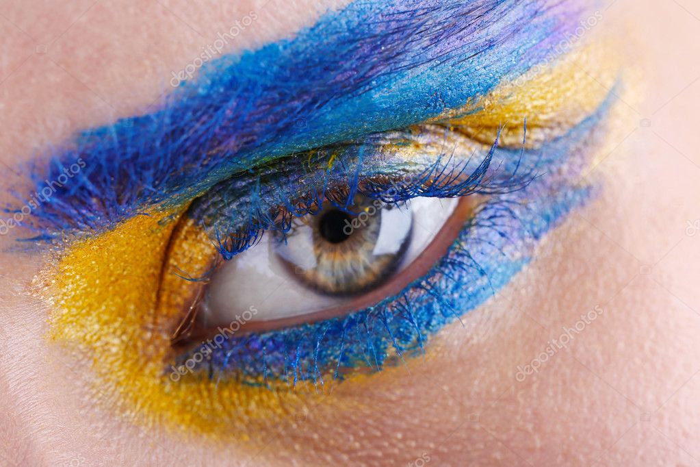 High Fashion Eye Makeup Stock Photo - High Fashion Eye Makeup High Fashion Eye Makeup Stock Photo - High Fashion Eye Makeup