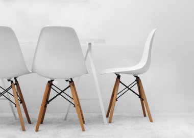 Modern yemek odası.