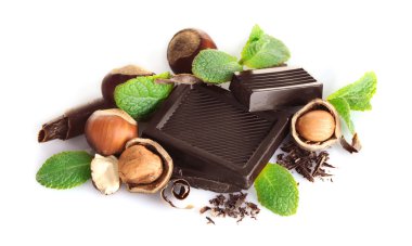 Çikolata nane ve fındık ile