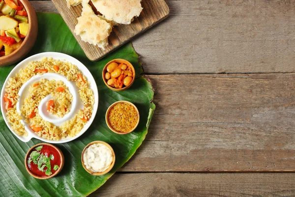 Arroz frito com legumes — Fotografia de Stock