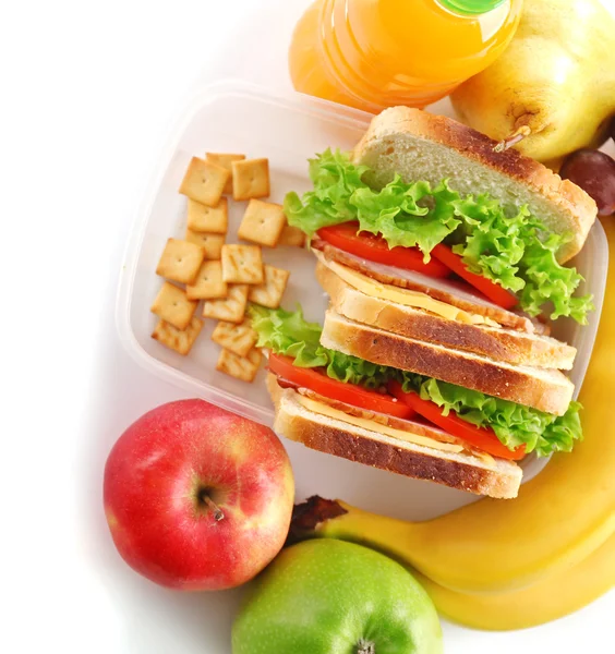 Healthy school lunch — Stock Photo, Image