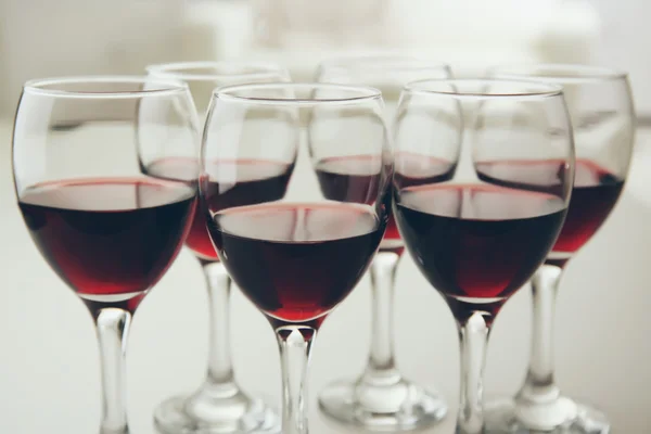 Glasses of red wine — Stock Photo, Image