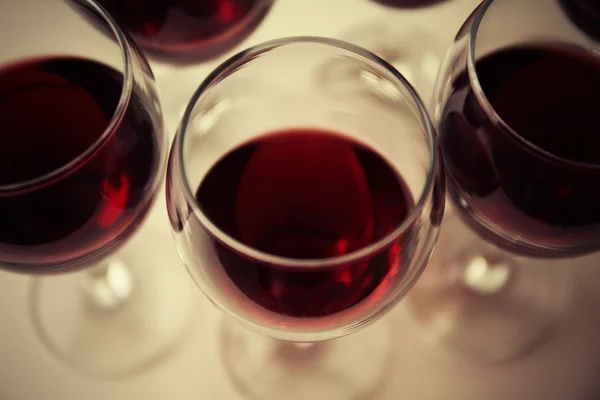 Glasses of red wine — Stock Photo, Image