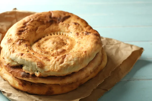 Pane fresco piatto — Foto Stock