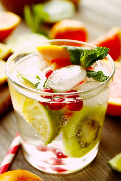 Refreshing cocktail with ice — Stock Photo, Image