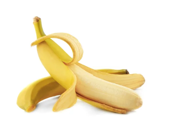 Half peeled banana — Stock Photo, Image