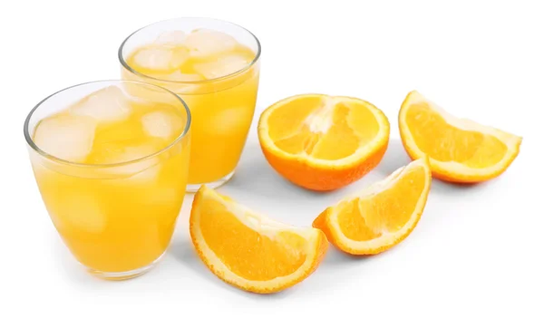 Iced orange drink — Stockfoto