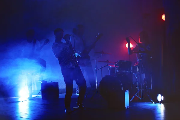 Banda Música Actuando Escenario — Foto de Stock