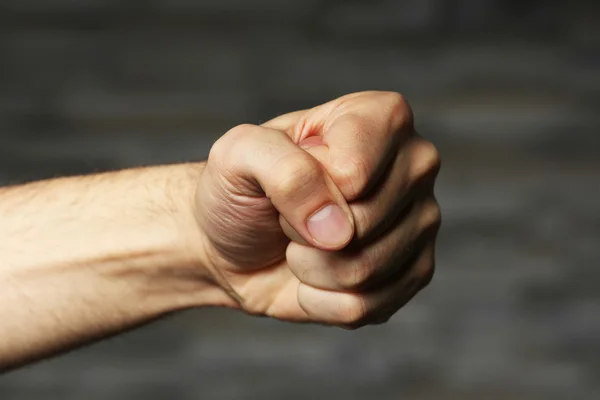 Puño masculino de cerca — Foto de Stock