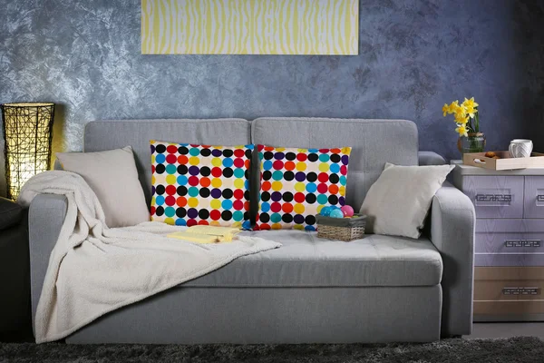 Design interior com sofá — Fotografia de Stock