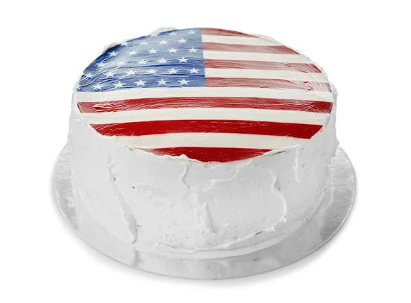 Amerikanischer Fahnenkuchen — Stockfoto