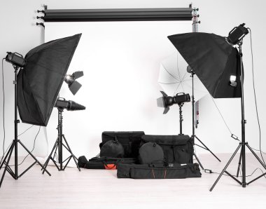 boş fotoğraf stüdyosu 