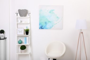 modern mobilya ile beyaz iç