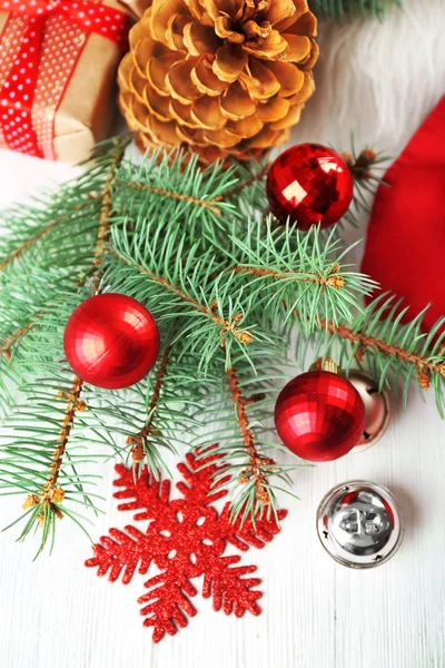 Kerstmis achtergrond decoraties — Stockfoto